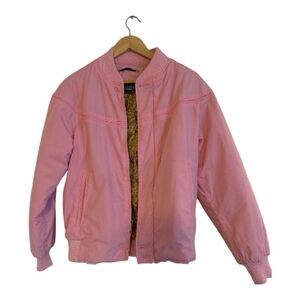 Derby of San Francisco Cotton Candy Pink Bomber Jacket for Women